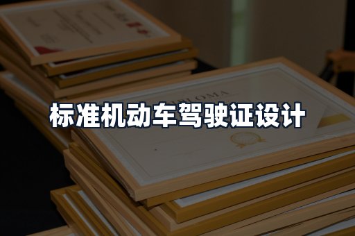 标准机动车驾驶证设计